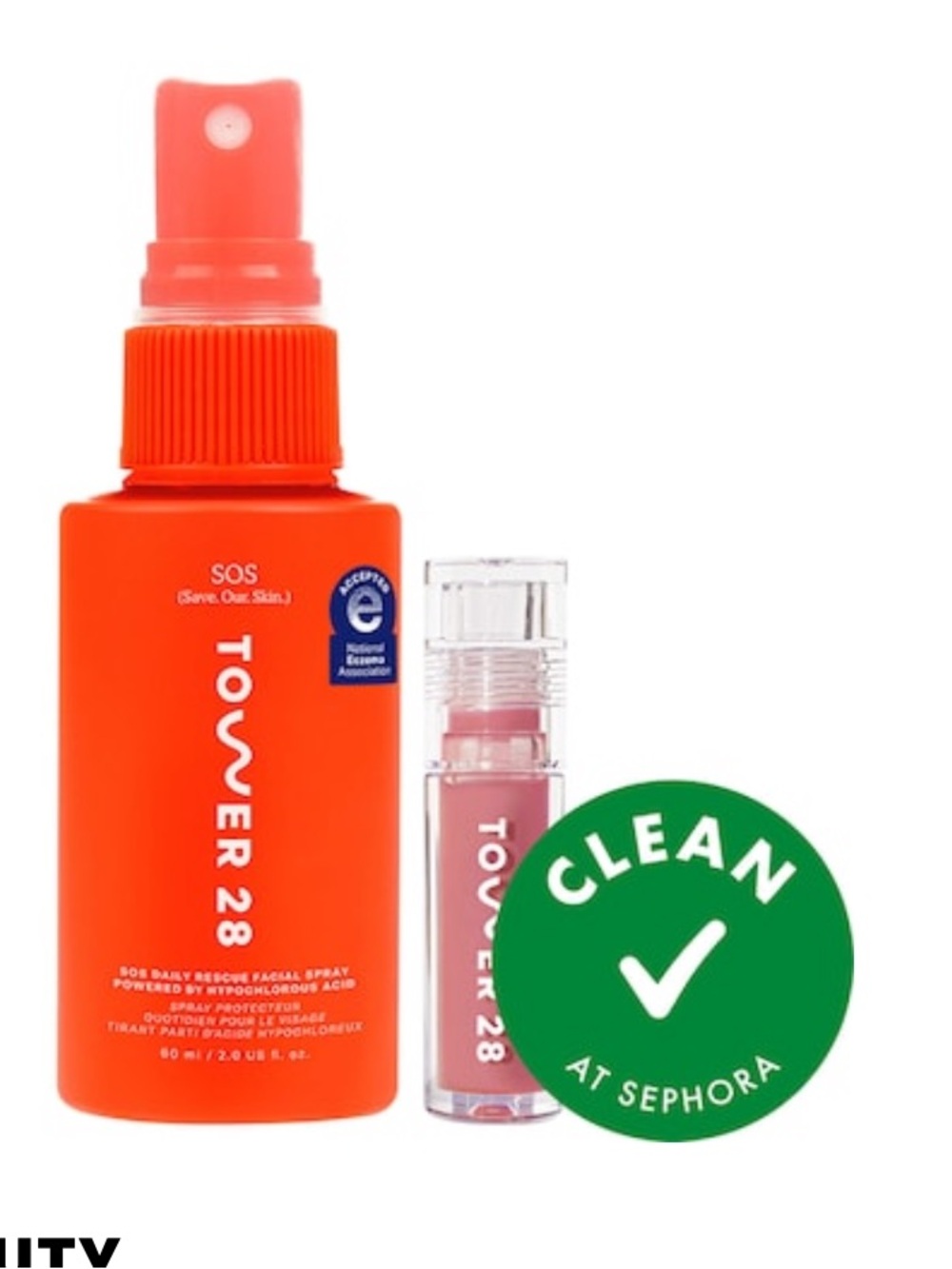 TOWER 28 SOS Facial Spray & Lip Gloss Set